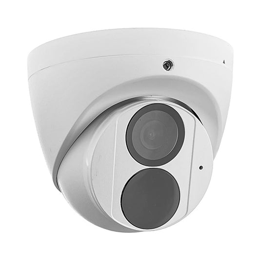 4MP IP Weatherproof IR Turret Camera with Built-in Mic and 2.8mm Fixed Lens